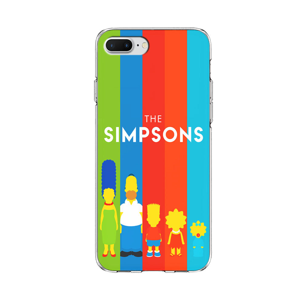 The Simpson Family Colorful iPhone 8 Plus Case-Phone Case-Clear Soft Case-Altracase