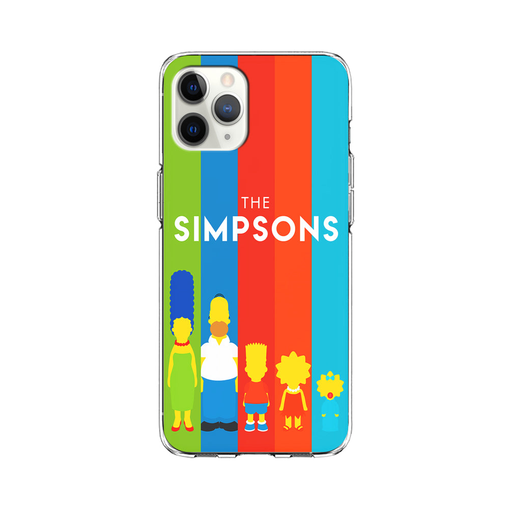 The Simpson Family Colorful iPhone 11 Pro Max Case-Phone Case-Clear Soft Case-Altracase