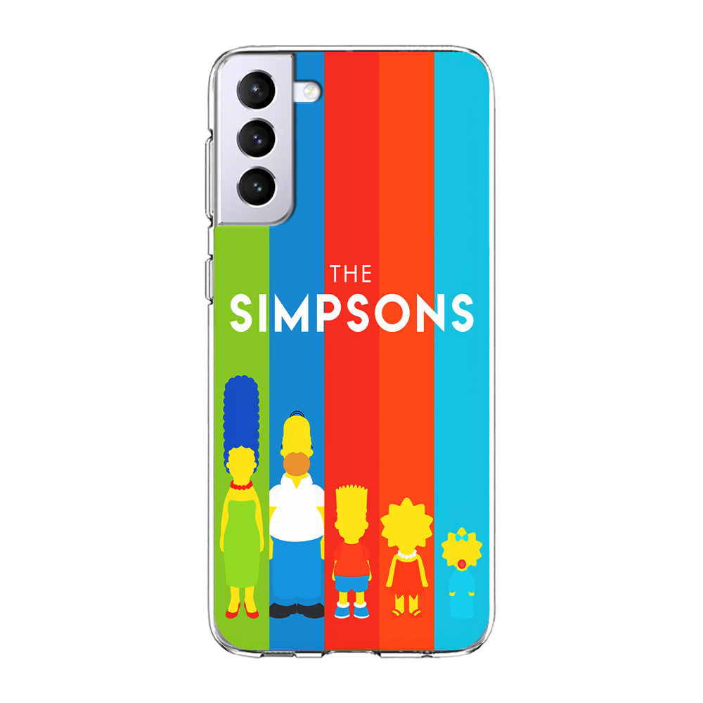 The Simpson Family Colorful Samsung Galaxy S23 Case-Phone Case-Clear Soft Case-Altracase