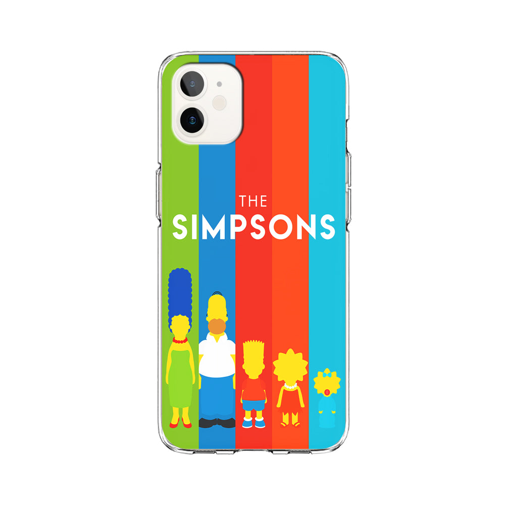 The Simpson Family Colorful iPhone 12 Mini Case-Phone Case-Clear Soft Case-Altracase