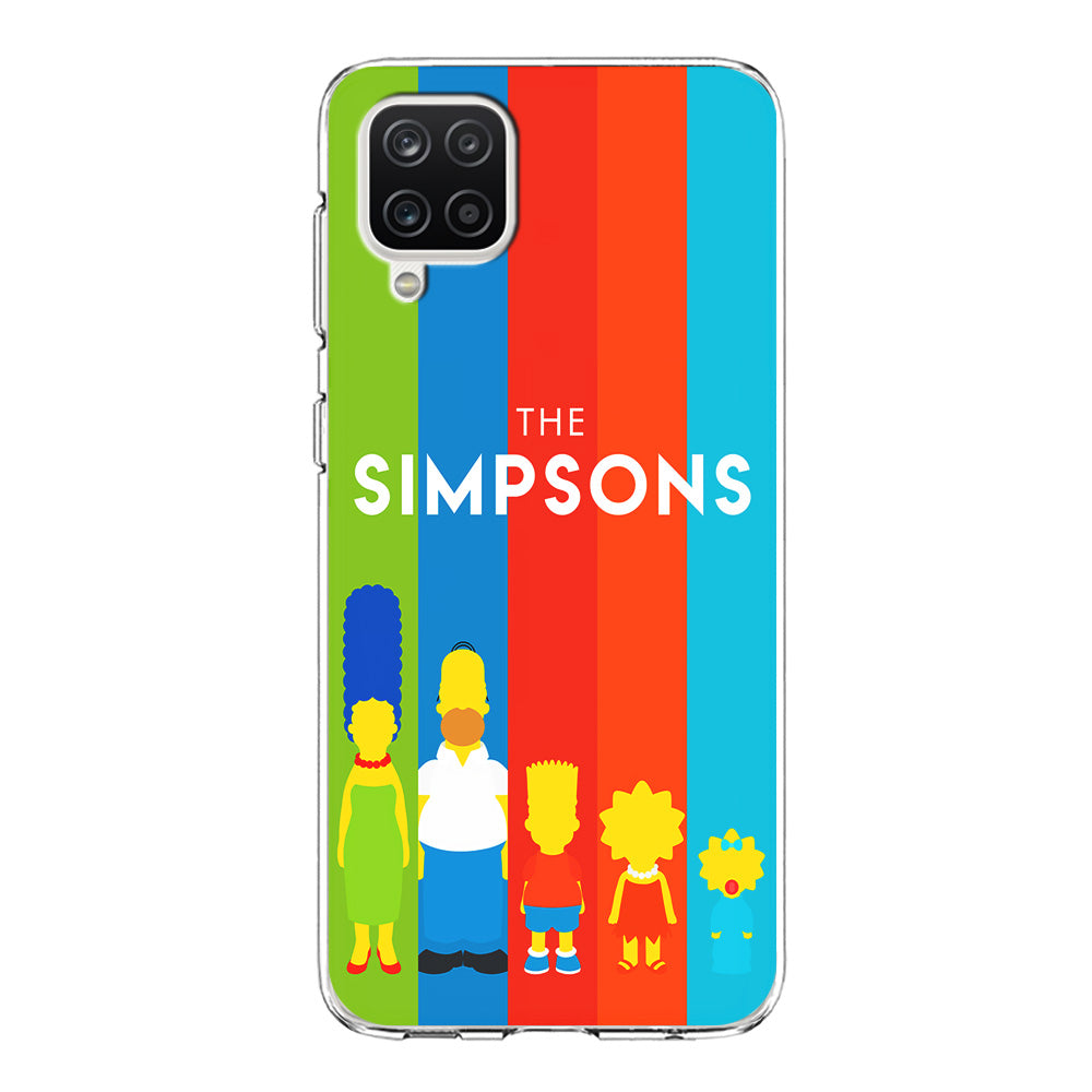 The Simpson Family Colorful Samsung Galaxy A12 Case-Phone Case-Clear Soft Case-Altracase