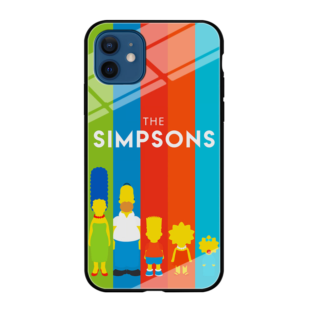 The Simpson Family Colorful iPhone 12 Case-Phone Case-Tempered Glass Case-Altracase