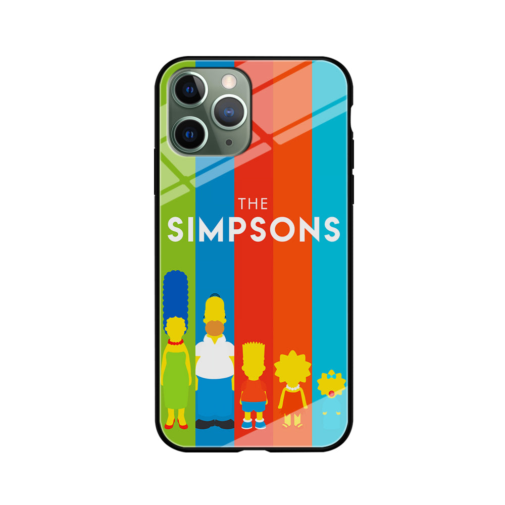 The Simpson Family Colorful iPhone 11 Pro Max Case-Phone Case-Tempered Glass Case-Altracase