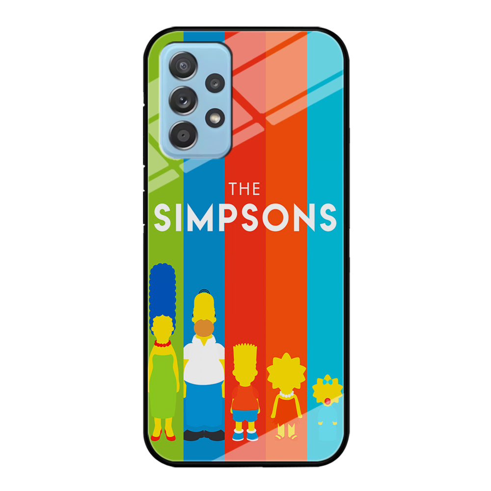 The Simpson Family Colorful Samsung Galaxy A72 Case-Phone Case-Tempered Glass Case-Altracase