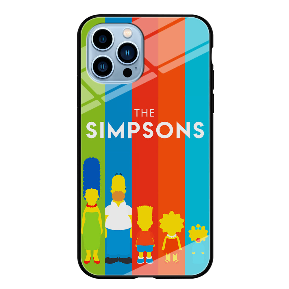 The Simpson Family Colorful iPhone 15 Pro Max Case-Phone Case-Tempered Glass Case-Altracase