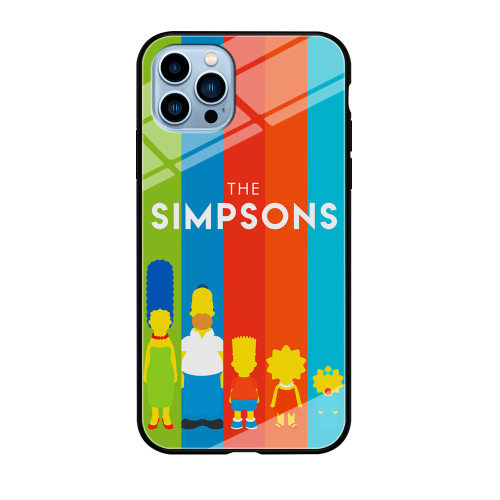 The Simpson Family Colorful iPhone 12 Pro Max Case-Phone Case-Tempered Glass Case-Altracase