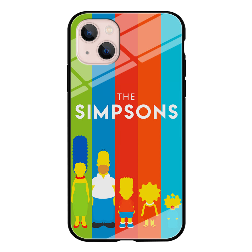 The Simpson Family Colorful iPhone 13 Mini Case-Phone Case-Tempered Glass Case-Altracase