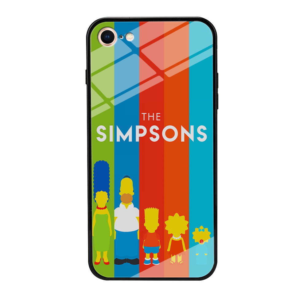 The Simpson Family Colorful iPhone SE 3 2022 Case-Phone Case-Tempered Glass Case-Altracase