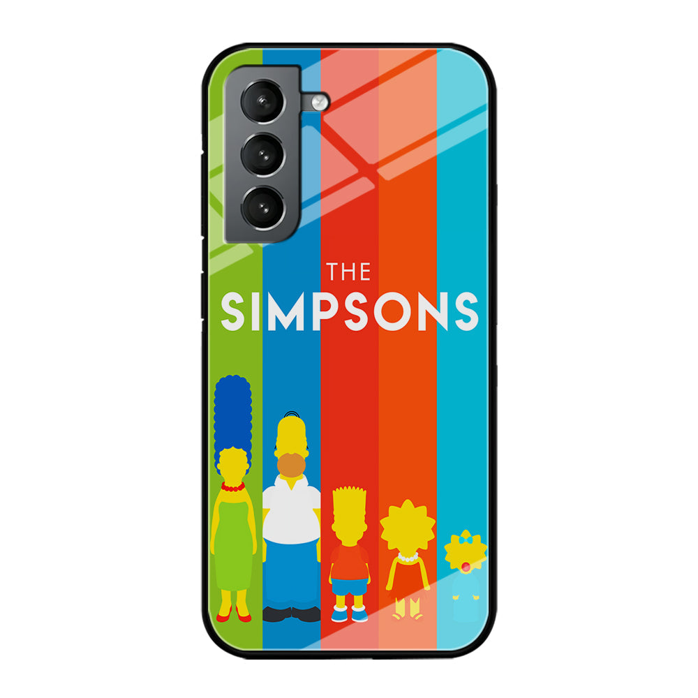 The Simpson Family Colorful Samsung Galaxy S23 Case-Phone Case-Tempered Glass Case-Altracase