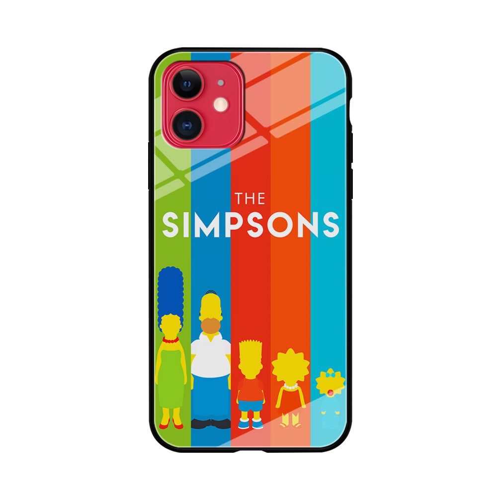 The Simpson Family Colorful iPhone 11 Case-Phone Case-Tempered Glass Case-Altracase
