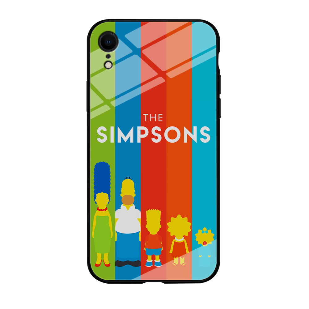 The Simpson Family Colorful iPhone XR Case-Phone Case-Tempered Glass Case-Altracase