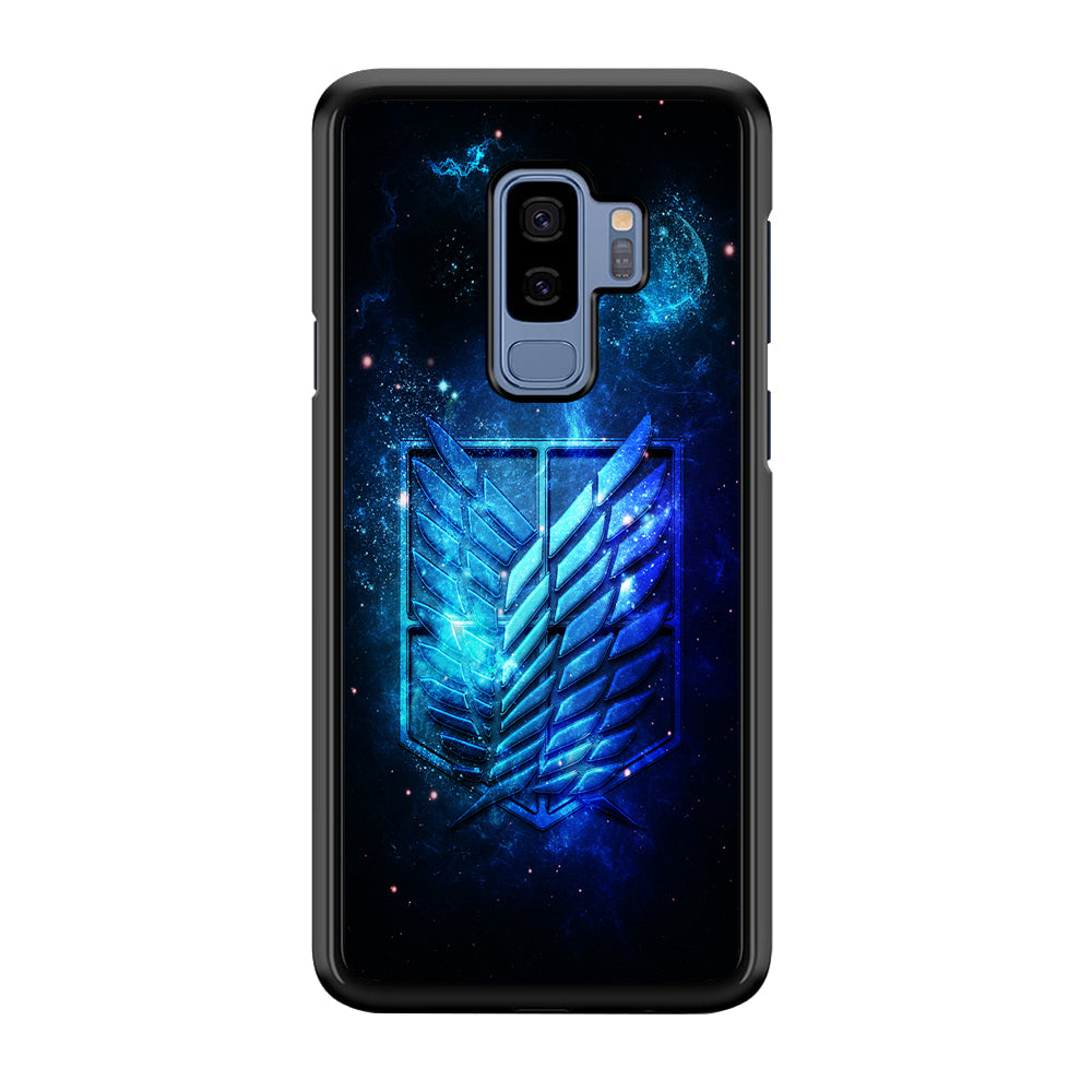 The Survey Corps Space Samsung Galaxy S9 Plus Case-Phone Case-Rubber Black (2D Case)-Altracase