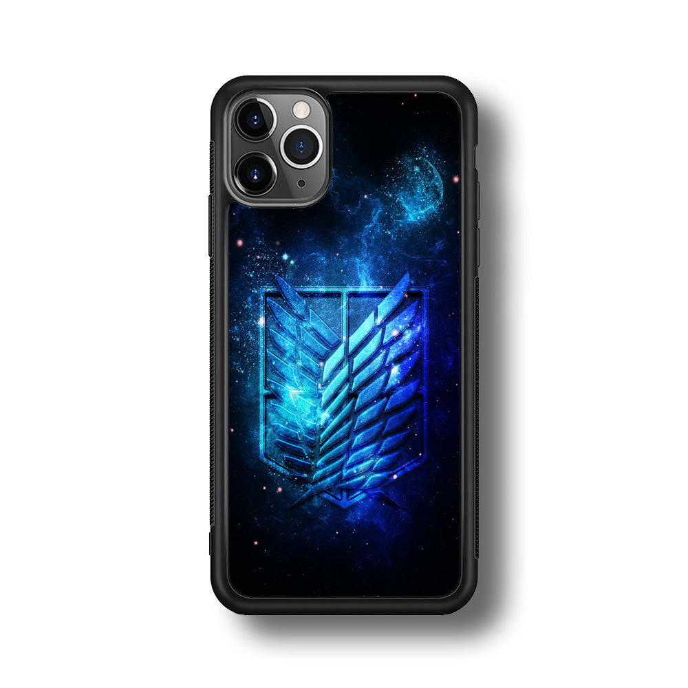 The Survey Corps Space iPhone 11 Pro Max Case-Phone Case-Rubber Black (2D Case)-Altracase