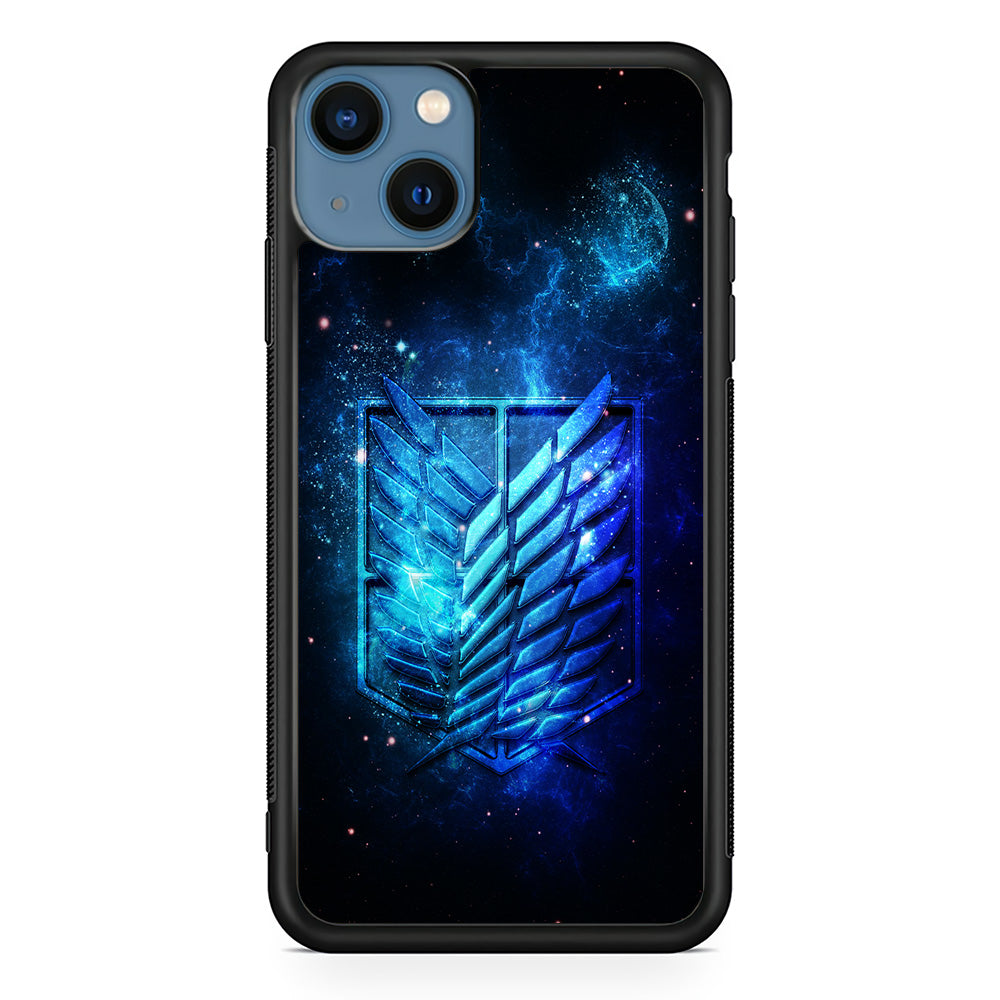 The Survey Corps Space iPhone 13 Mini Case-Phone Case-Rubber Black (2D Case)-Altracase