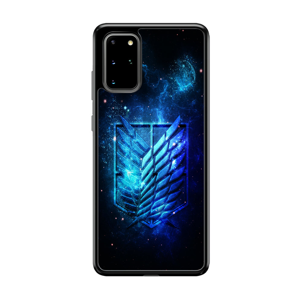 The Survey Corps Space Samsung Galaxy S20 Plus Case-Phone Case-Rubber Black (2D Case)-Altracase