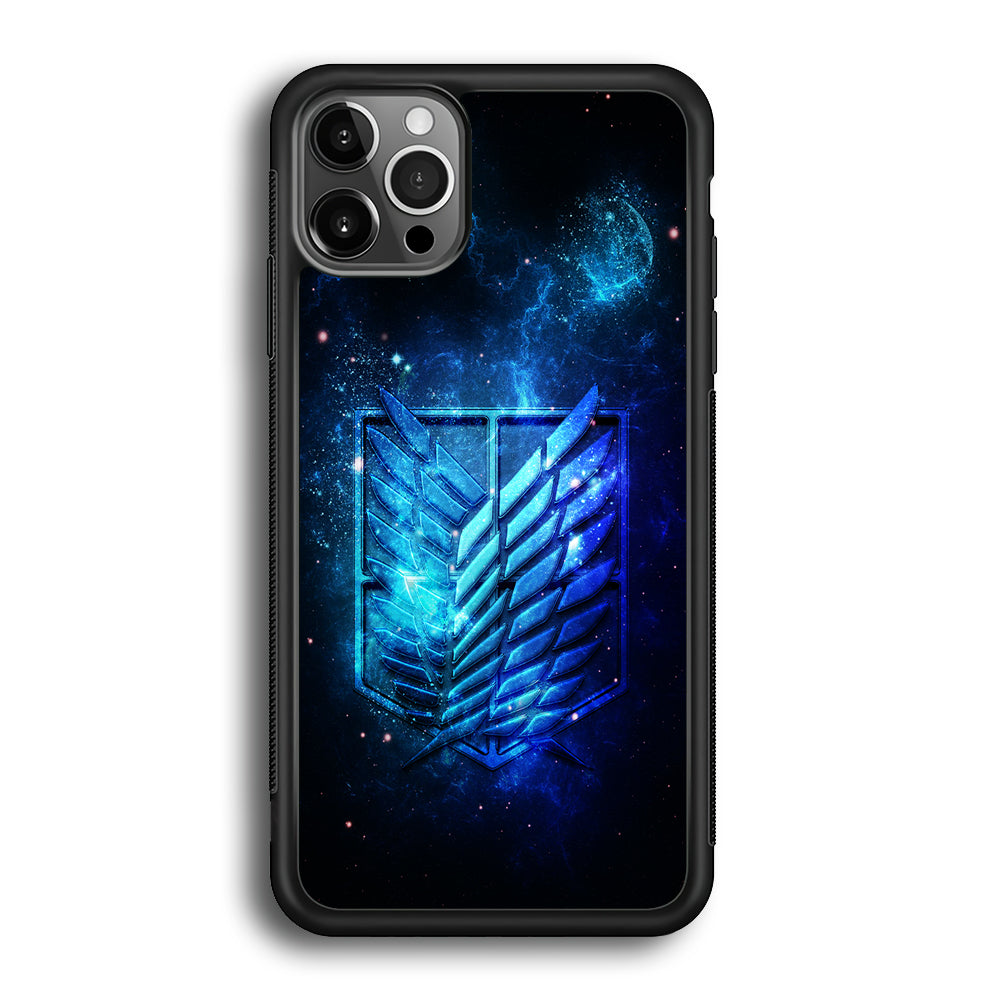 The Survey Corps Space iPhone 12 Pro Max Case-Phone Case-Rubber Black (2D Case)-Altracase