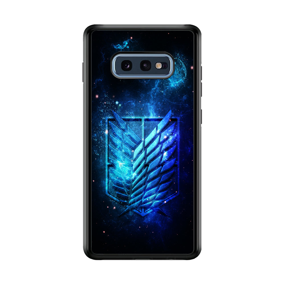 The Survey Corps Space Samsung Galaxy S10E Case-Phone Case-Rubber Black (2D Case)-Altracase