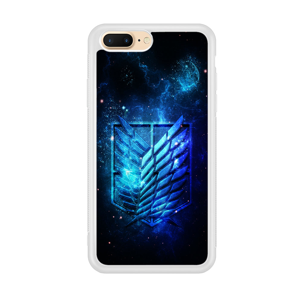 The Survey Corps Space iPhone 8 Plus Case-Phone Case-Rubber White (2D Case)-Altracase