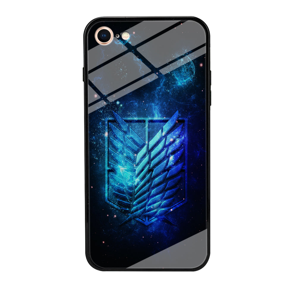 The Survey Corps Space iPhone 8 Case-Phone Case-Tempered Glass Case-Altracase