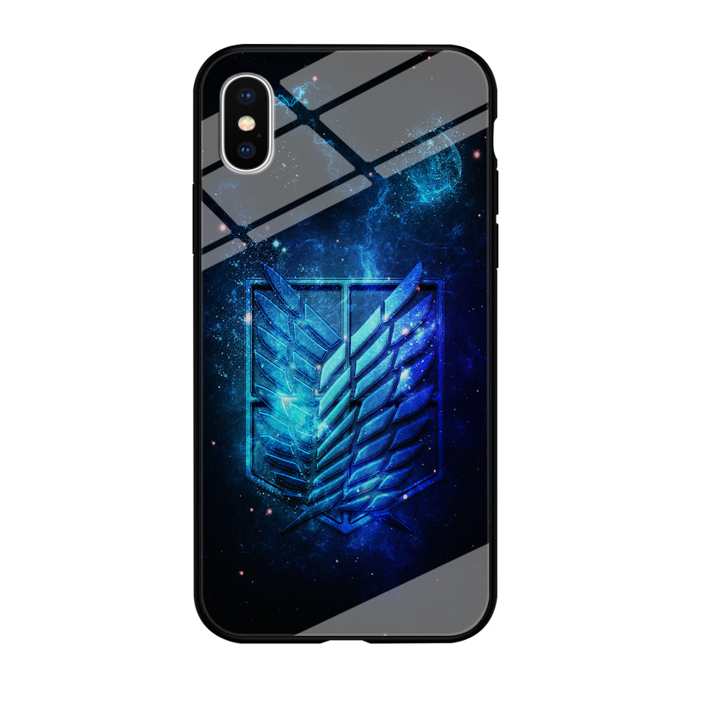 The Survey Corps Space iPhone Xs Case-Phone Case-Tempered Glass Case-Altracase