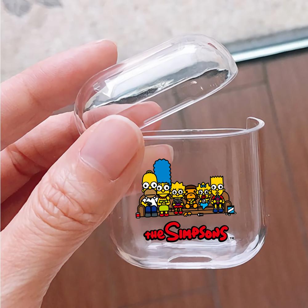 The Simpson Family and Baby Milo Hard Plastic Protective Clear Case Cover For Apple Airpods-AirPod Case-Altracase