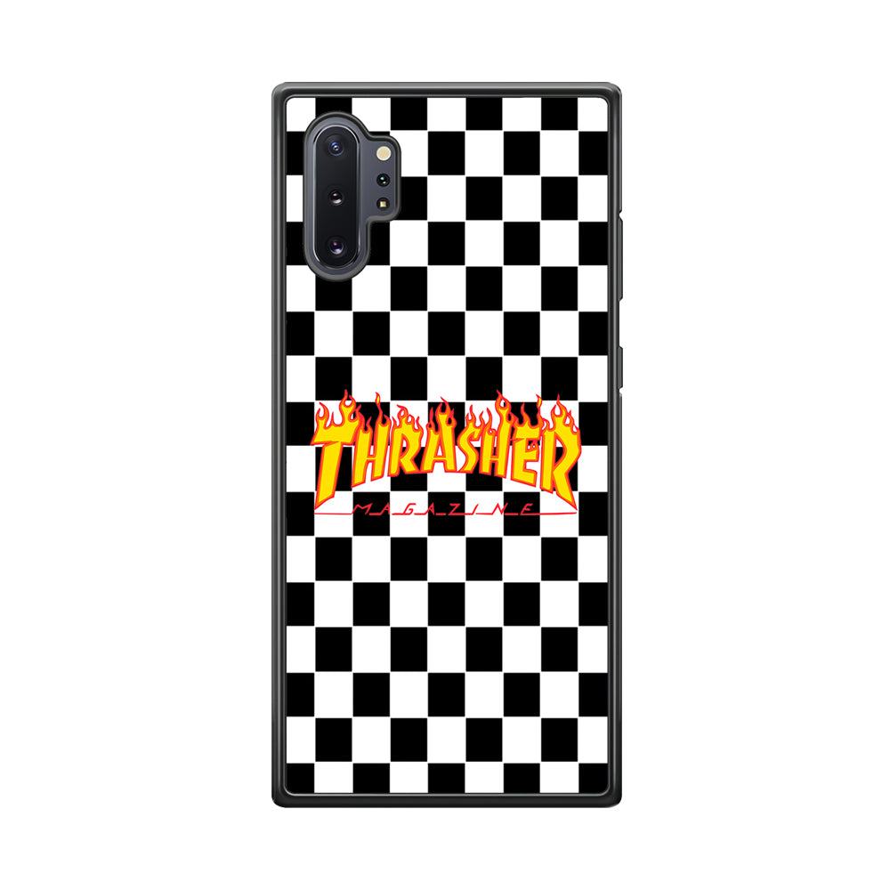 Thrasher Chess Board Background Samsung Galaxy Note 10 Plus Case-Mobile Phone Case-Rubber Black (2D Case)-Altracase
