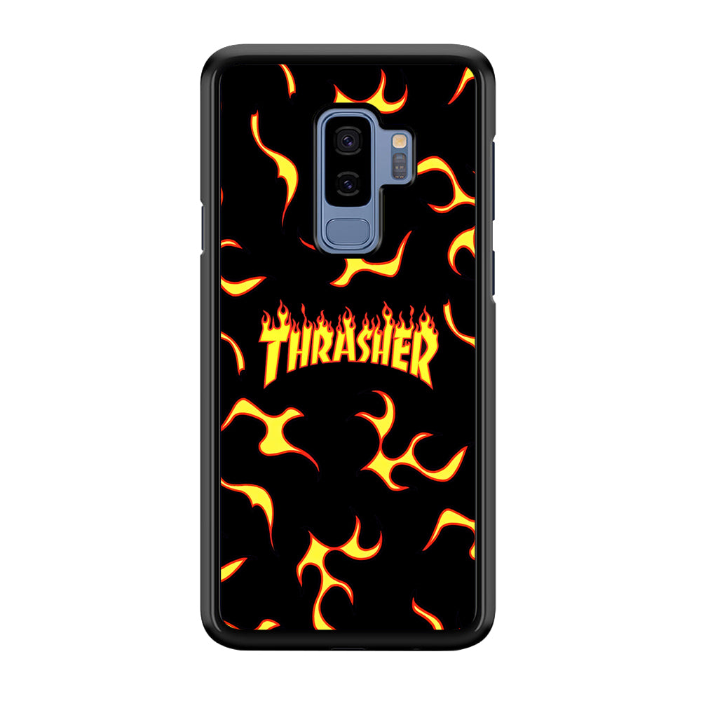 Thrasher Frame of Flame Samsung Galaxy S9 Plus Case-Mobile Phone Case-Rubber Black (2D Case)-Altracase