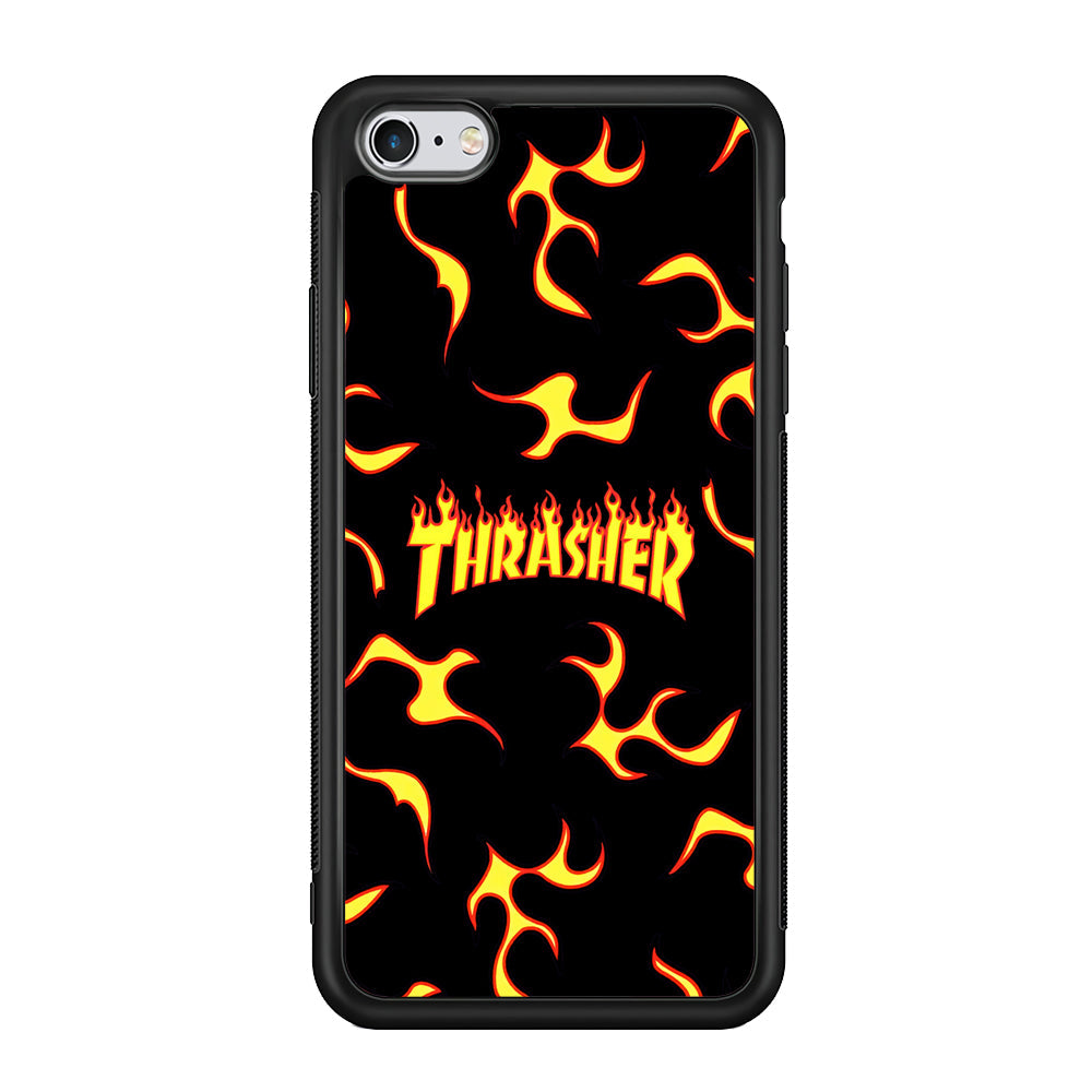 Thrasher Frame of Flame iPhone 6 | 6s Case-Mobile Phone Case-Rubber Black (2D Case)-Altracase