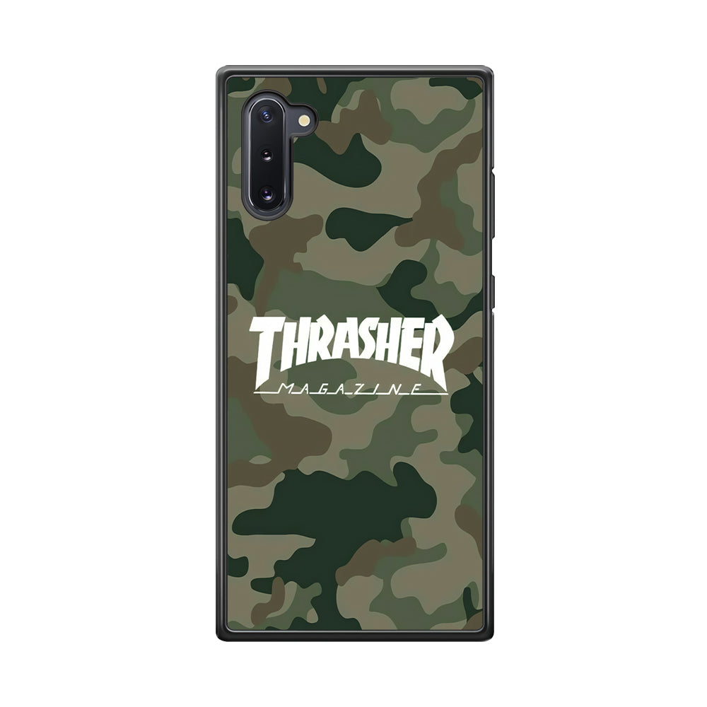 Thrasher Magazine Green Army Samsung Galaxy Note 10 Case-Mobile Phone Case-Rubber Black (2D Case)-Altracase