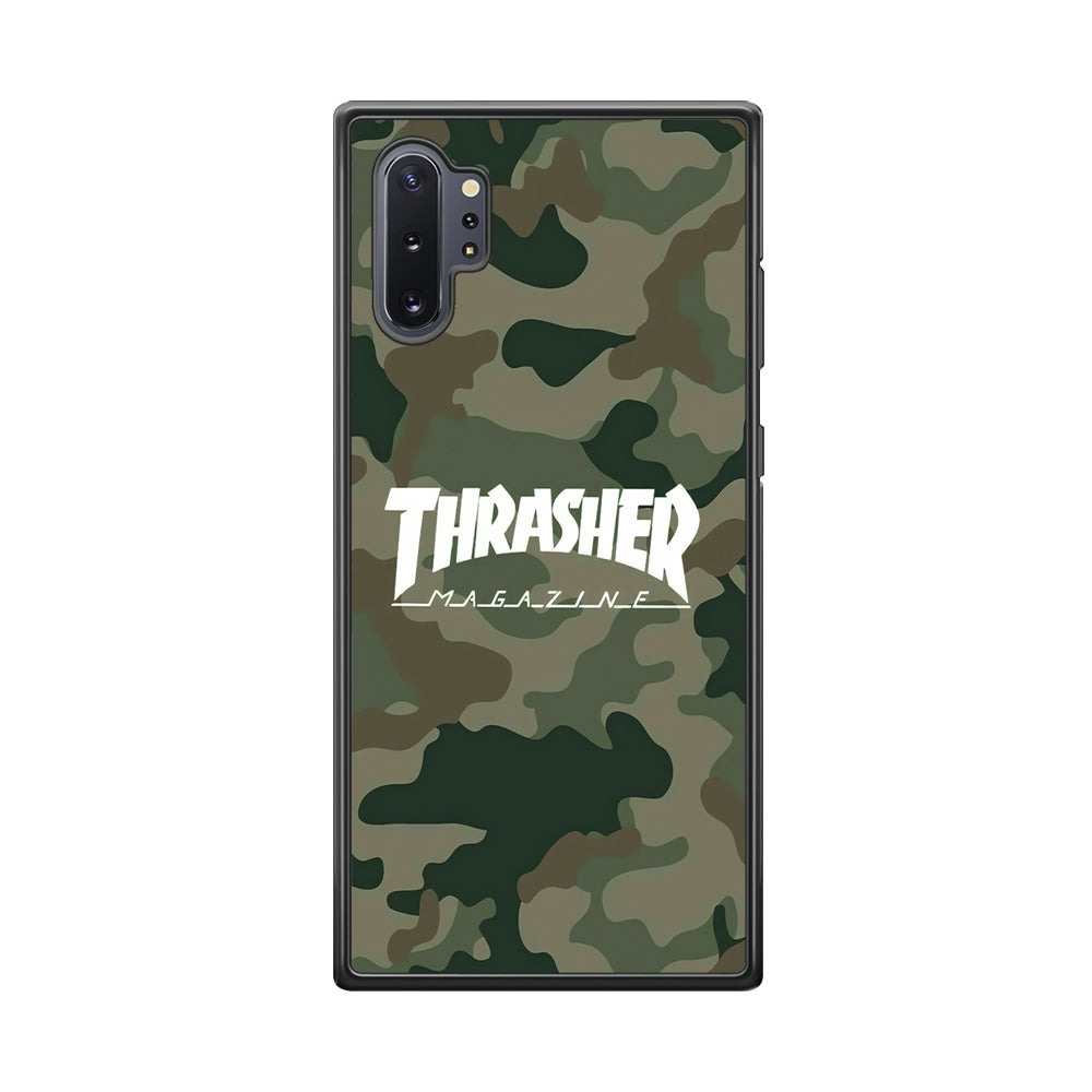 Thrasher Magazine Green Army Samsung Galaxy Note 10 Plus Case-Mobile Phone Case-Rubber Black (2D Case)-Altracase