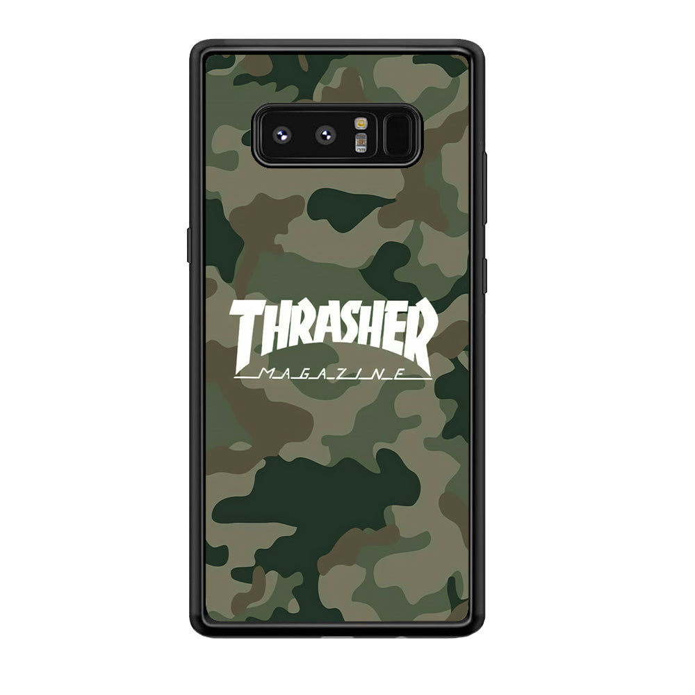 Thrasher Magazine Green Army Samsung Galaxy Note 8 Case-Mobile Phone Case-Rubber Black (2D Case)-Altracase