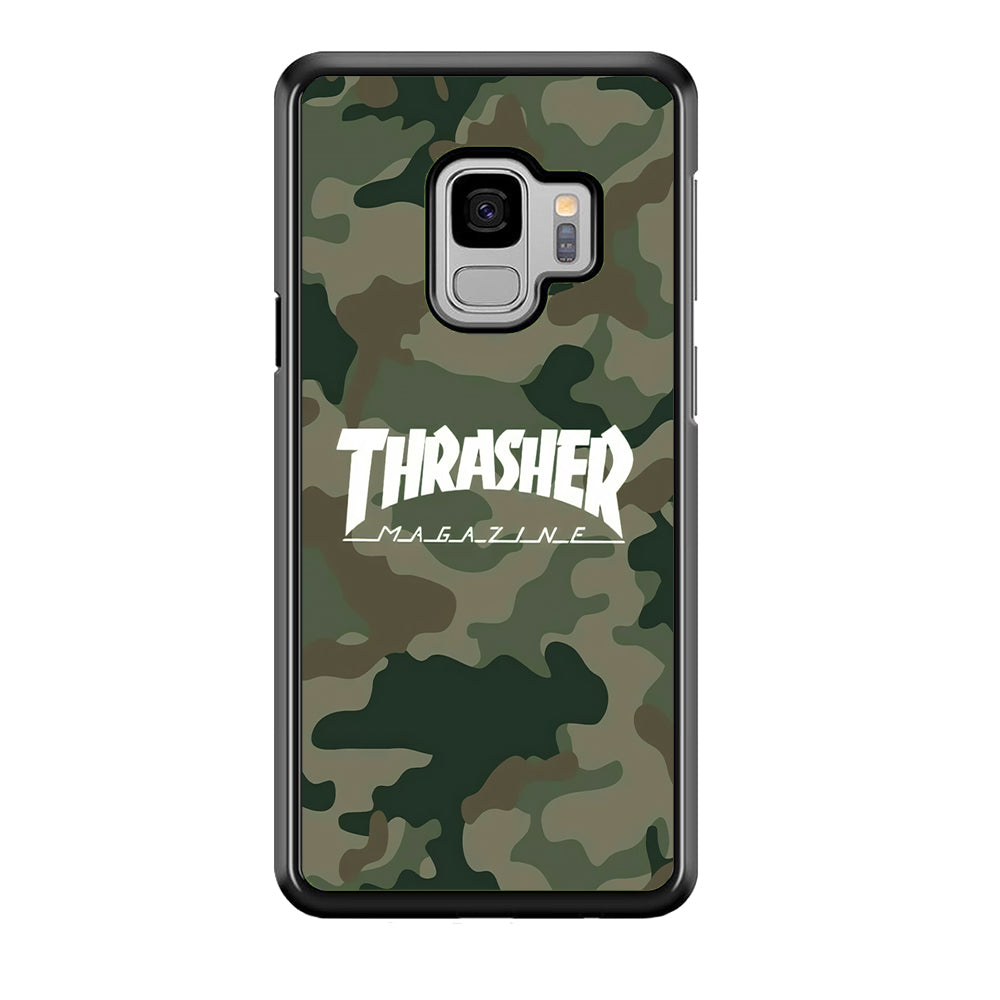 Thrasher Magazine Green Army Samsung Galaxy S9 Case-Mobile Phone Case-Rubber Black (2D Case)-Altracase