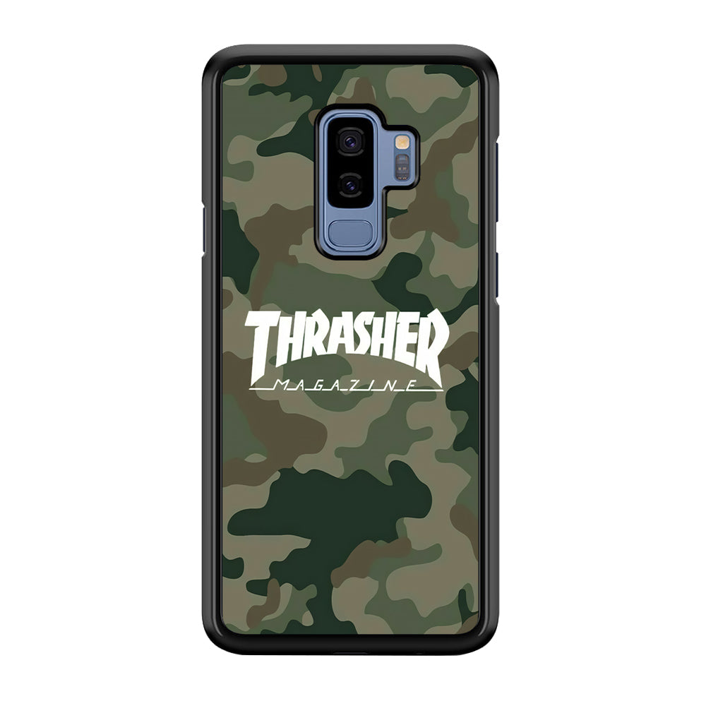 Thrasher Magazine Green Army Samsung Galaxy S9 Plus Case-Mobile Phone Case-Rubber Black (2D Case)-Altracase