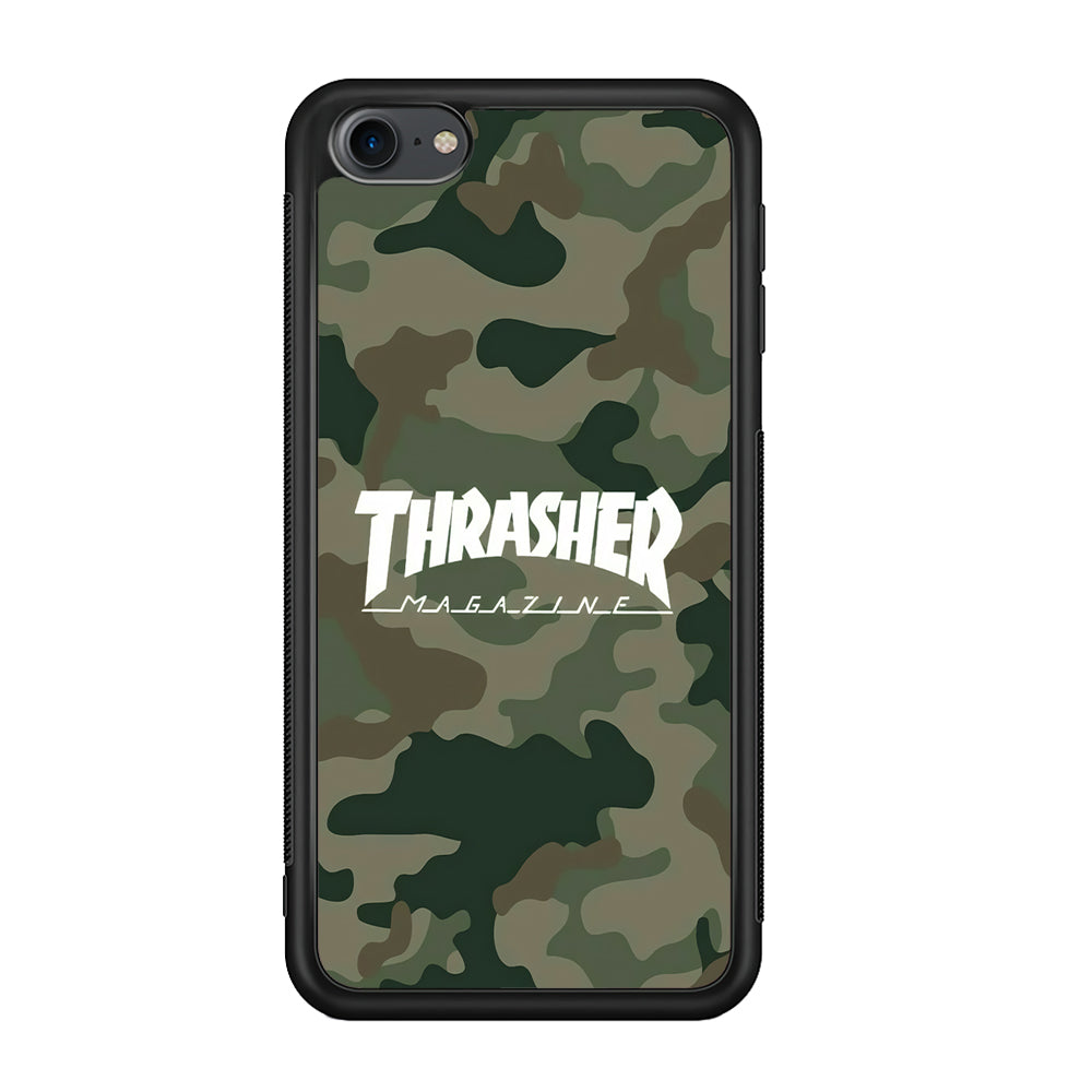 Thrasher Magazine Green Army iPod Touch 6 Case-Mobile Phone Case-Rubber Black (2D Case)-Altracase