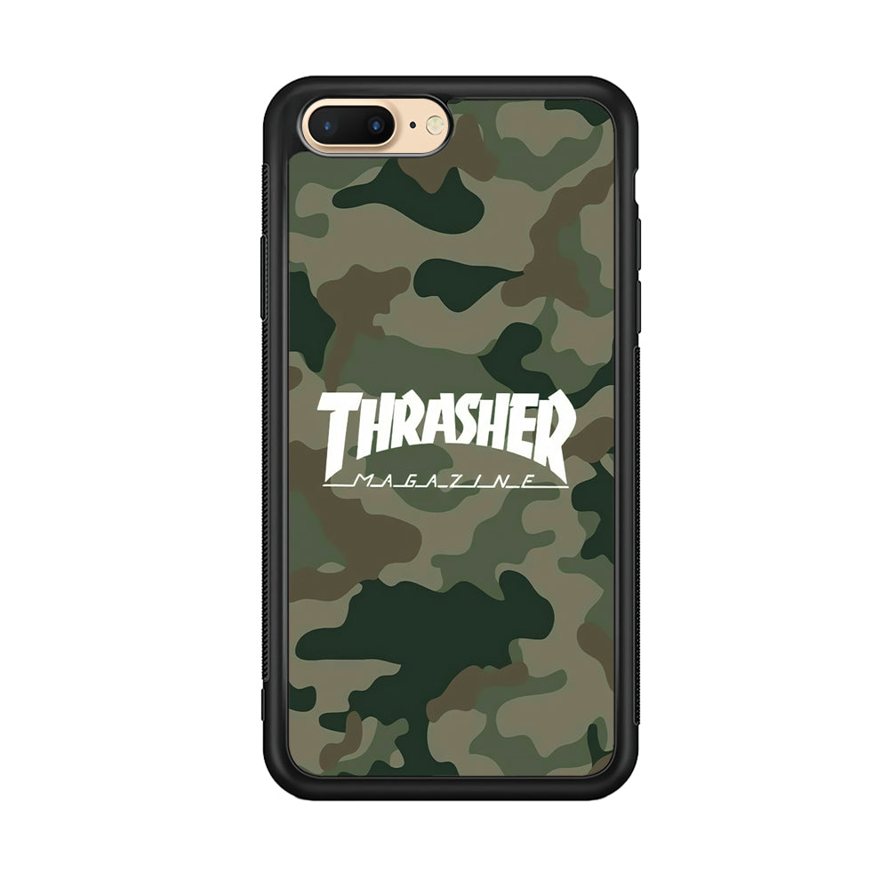 Thrasher Magazine Green Army iPhone 8 Plus Case-Mobile Phone Case-Rubber Black (2D Case)-Altracase
