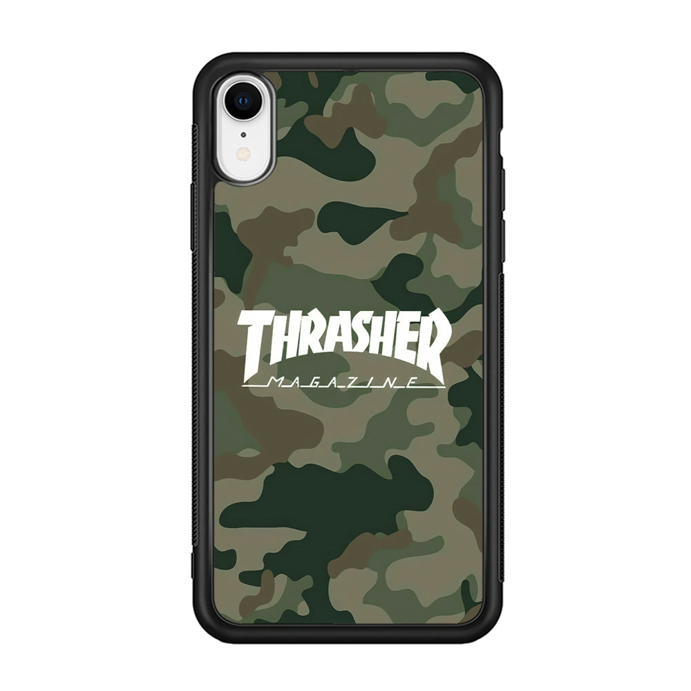 Thrasher Magazine Green Army iPhone XR Case-Mobile Phone Case-Rubber Black (2D Case)-Altracase