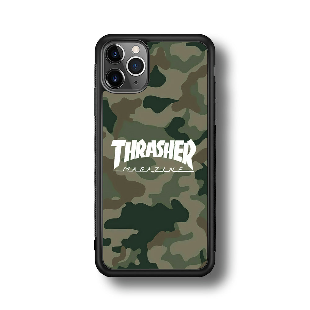Thrasher Magazine Green Army iPhone 11 Pro Max Case-Mobile Phone Case-Rubber Black (2D Case)-Altracase