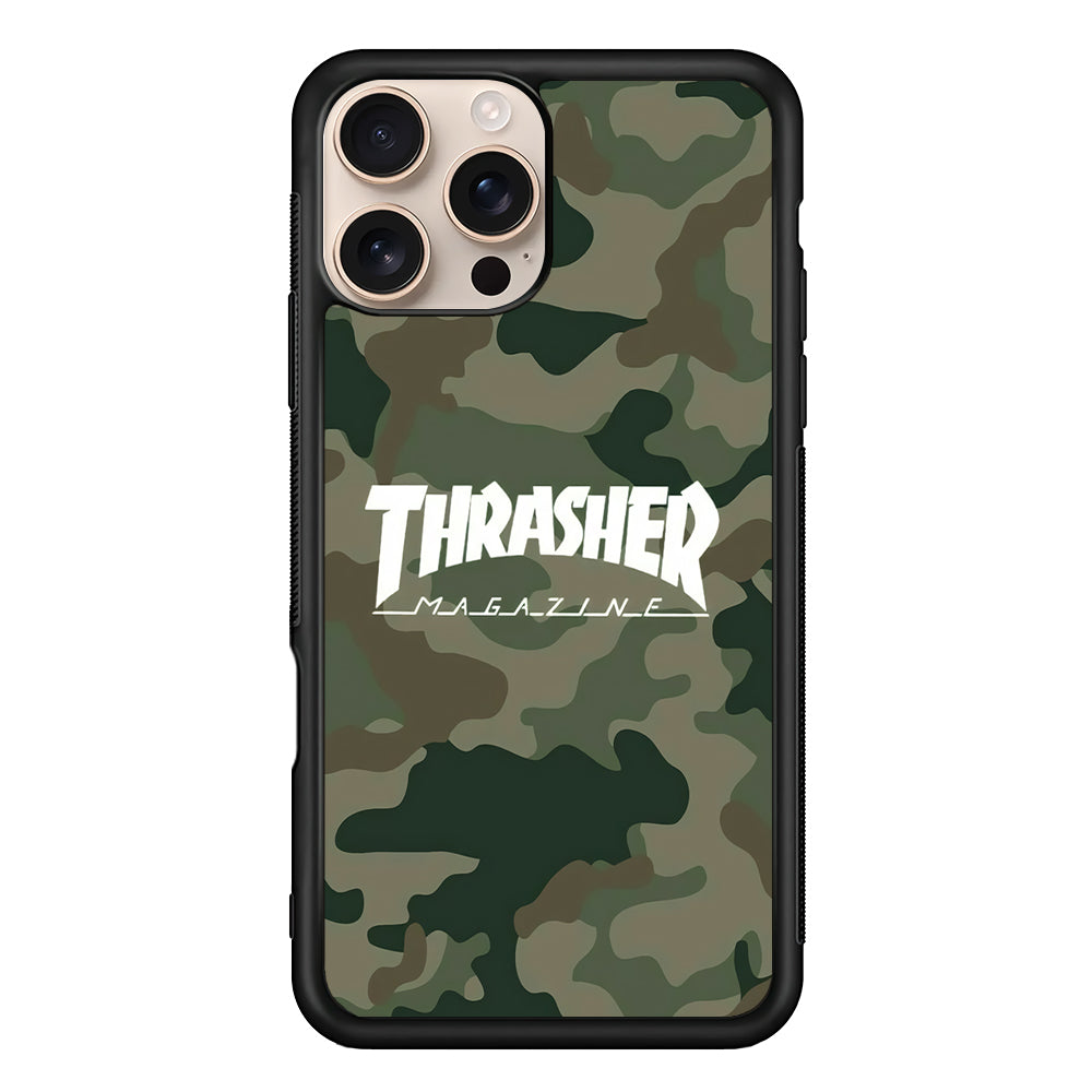 Thrasher Magazine Green Army iPhone 16 Pro Max Case - Altracase