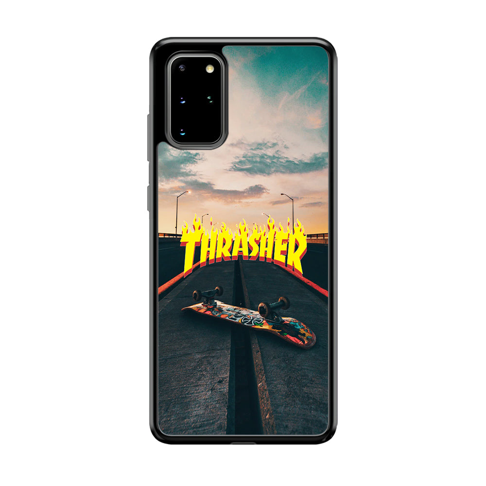 Thrasher Skate Street View Samsung Galaxy S20 Plus Case-Mobile Phone Case-Rubber Black (2D Case)-Altracase