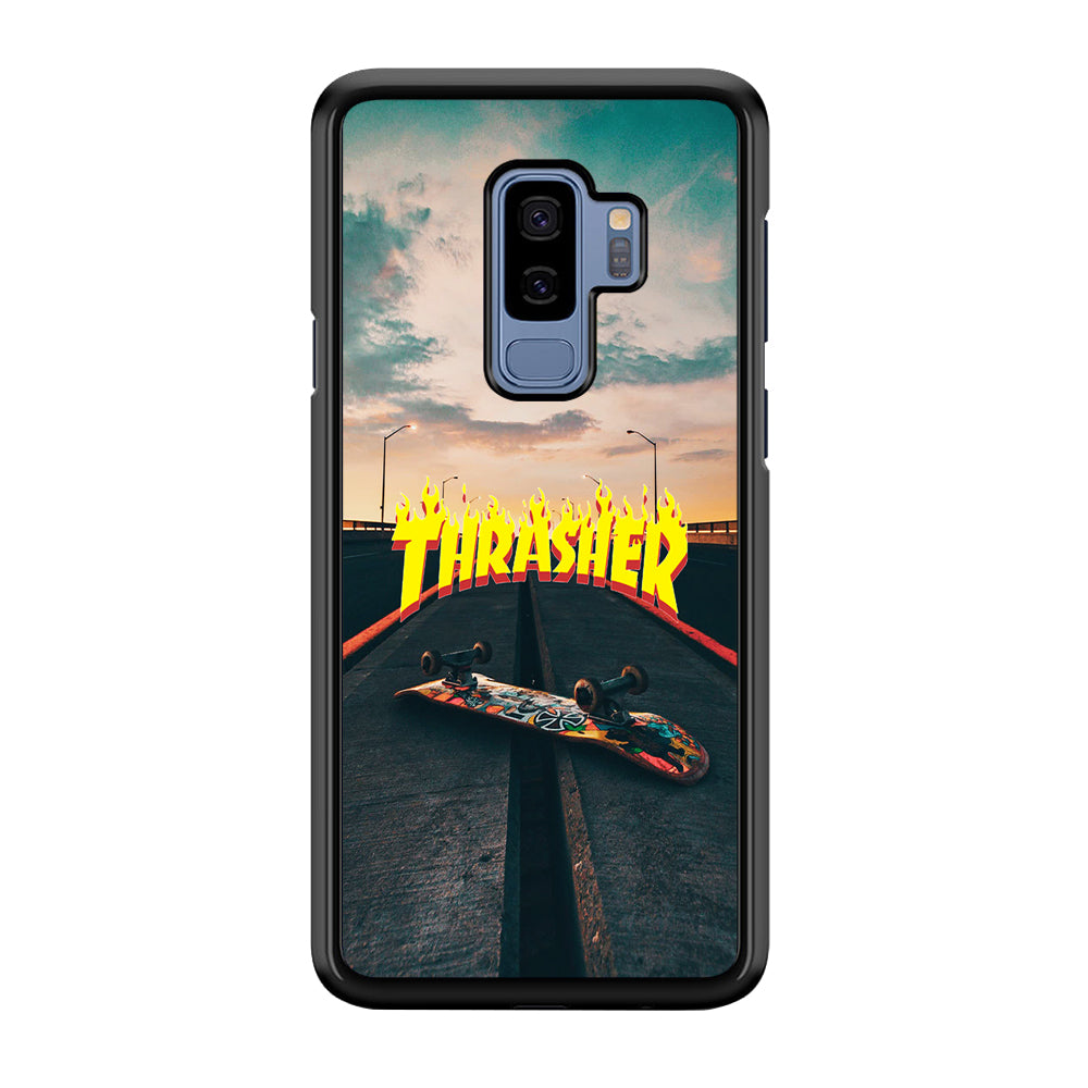 Thrasher Skate Street View Samsung Galaxy S9 Plus Case-Mobile Phone Case-Rubber Black (2D Case)-Altracase