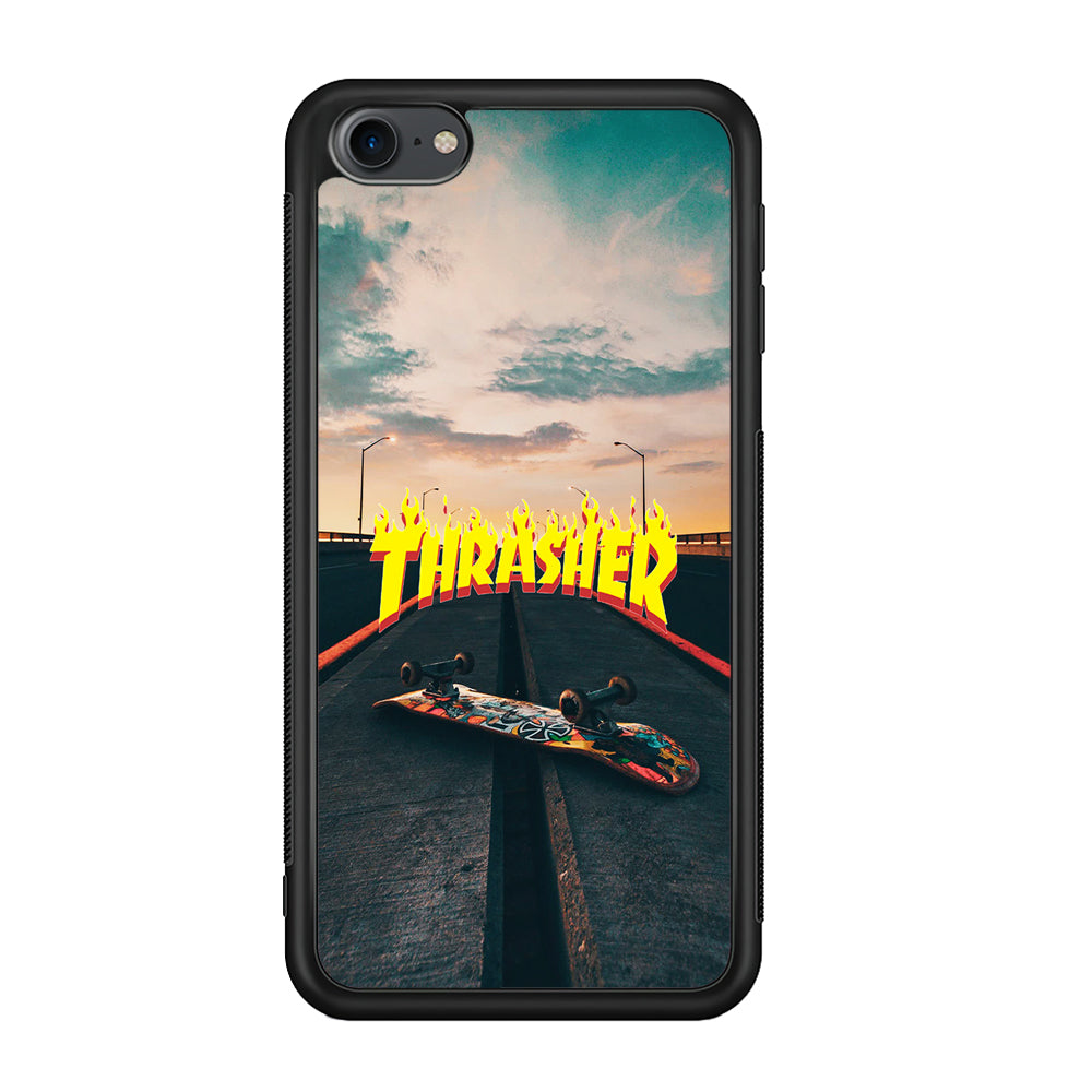 Thrasher Skate Street View iPod Touch 6 Case-Mobile Phone Case-Rubber Black (2D Case)-Altracase