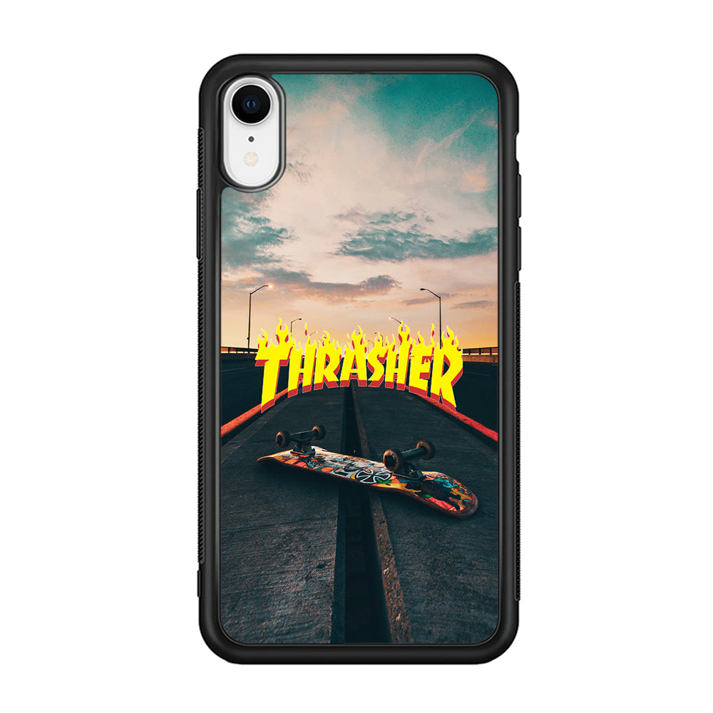 Thrasher Skate Street View iPhone XR Case-Mobile Phone Case-Rubber Black (2D Case)-Altracase