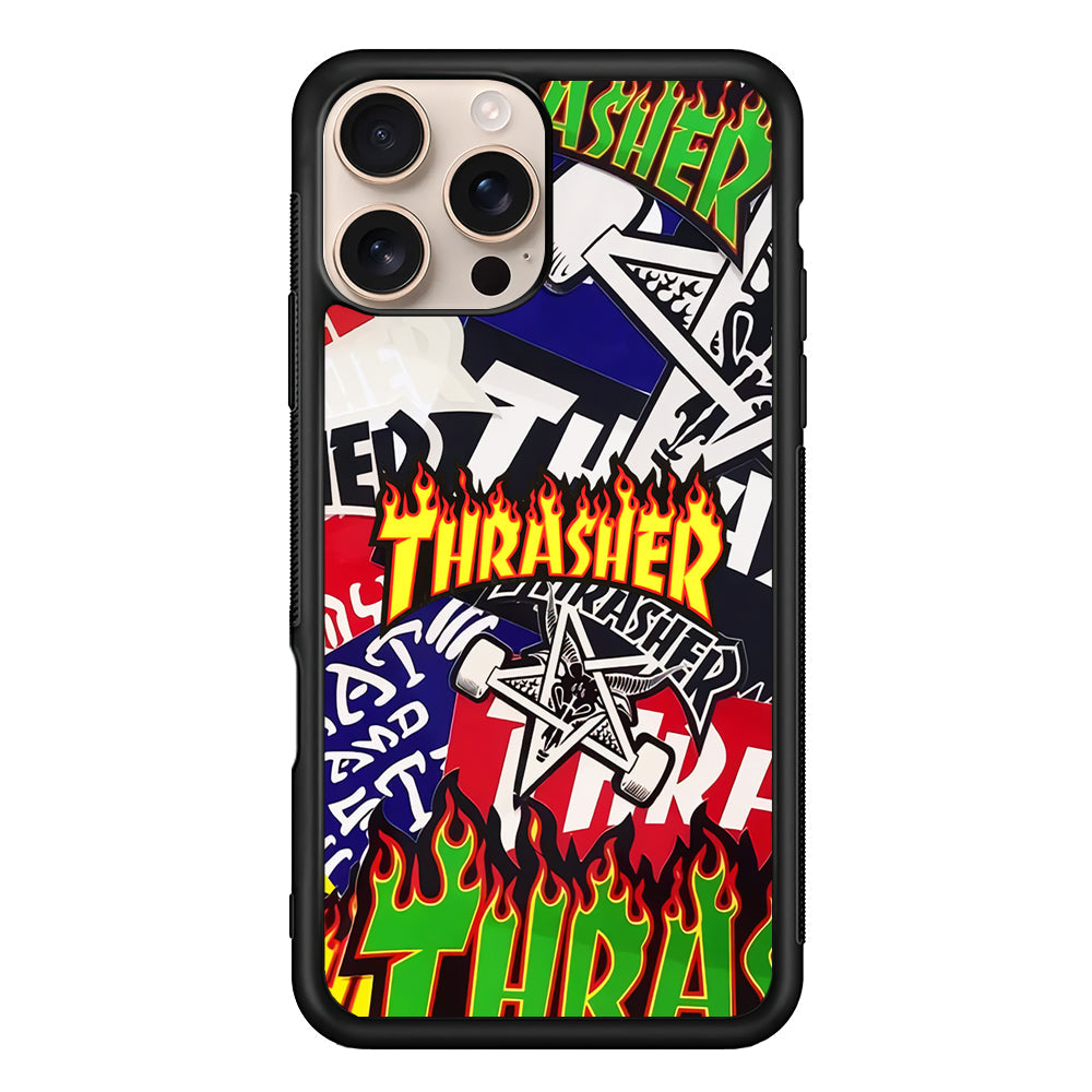 Thrasher Sticker Flat iPhone 16 Pro Max Case - Altracase