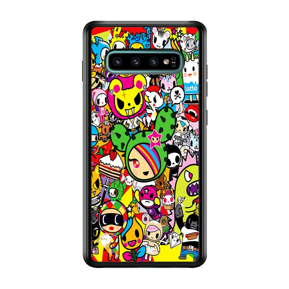 Tokidoki Cute Cartoon Samsung Galaxy S10 Case-Phone Case-Rubber Black (2D Case)-Altracase