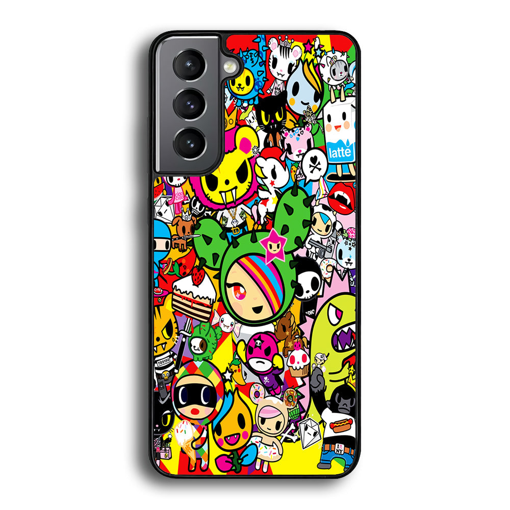 Tokidoki Cute Cartoon Samsung Galaxy S23 Case-Phone Case-Rubber Black (2D Case)-Altracase