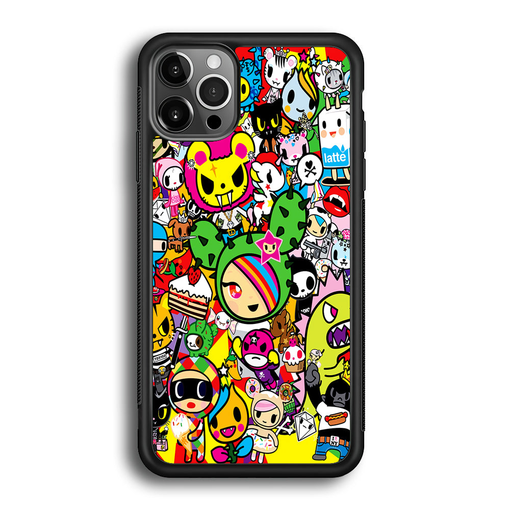 Tokidoki Cute Cartoon iPhone 12 Pro Max Case-Phone Case-Rubber Black (2D Case)-Altracase