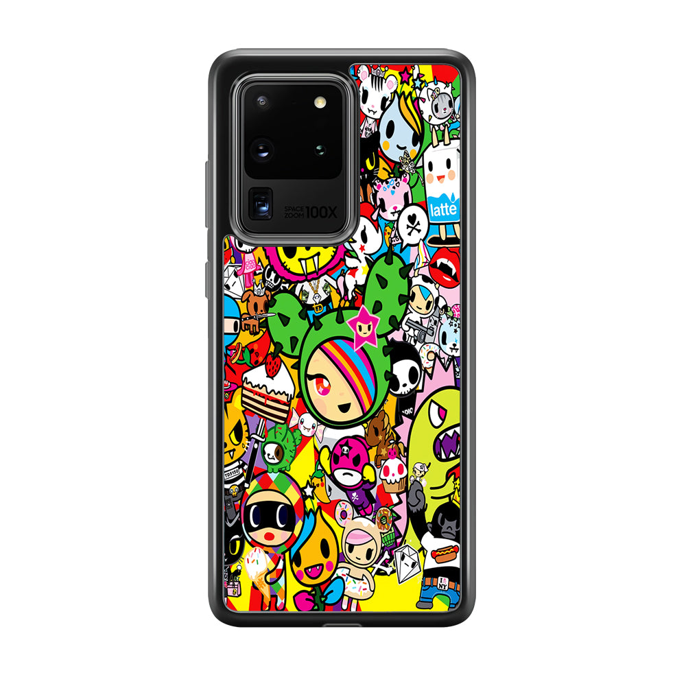 Tokidoki Cute Cartoon Samsung Galaxy S20 Ultra Case-Phone Case-Rubber Black (2D Case)-Altracase