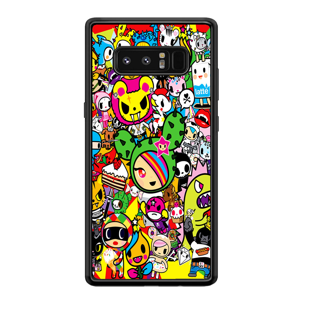 Tokidoki Cute Cartoon Samsung Galaxy Note 8 Case-Phone Case-Rubber Black (2D Case)-Altracase