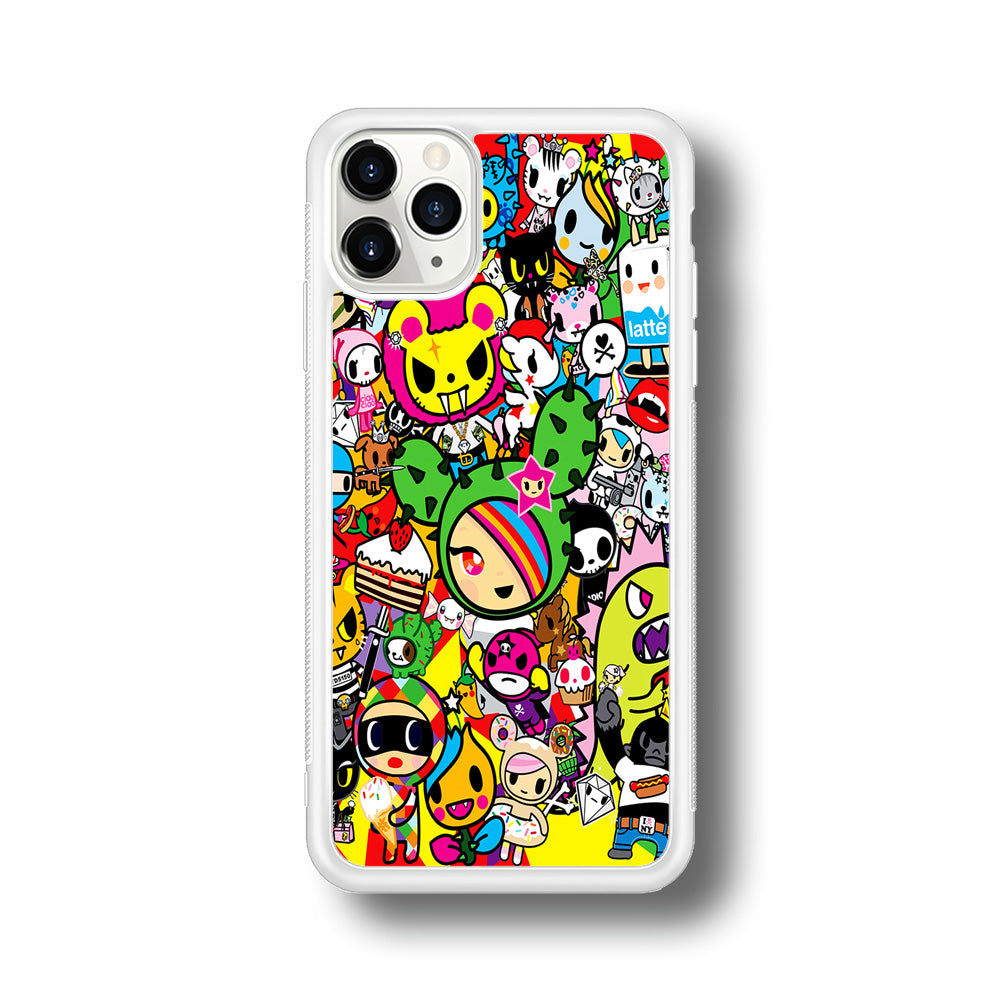 Tokidoki Cute Cartoon iPhone 11 Pro Max Case-Phone Case-Rubber White (2D Case)-Altracase