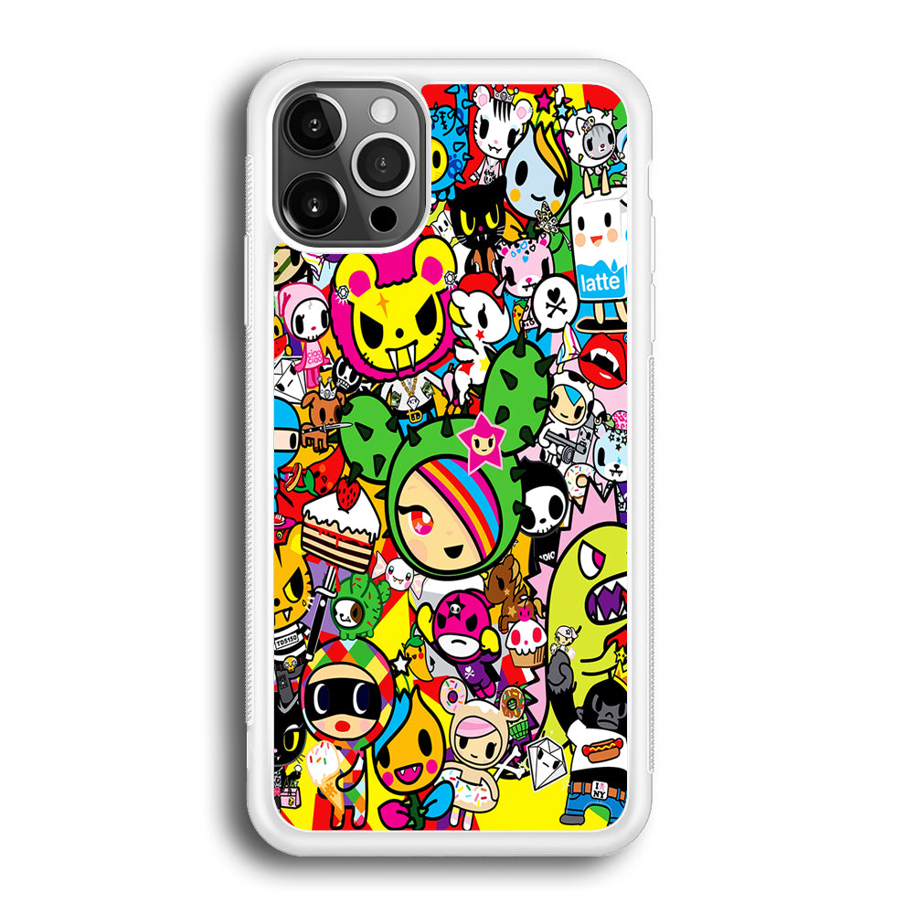 Tokidoki Cute Cartoon iPhone 12 Pro Max Case-Phone Case-Rubber White (2D Case)-Altracase